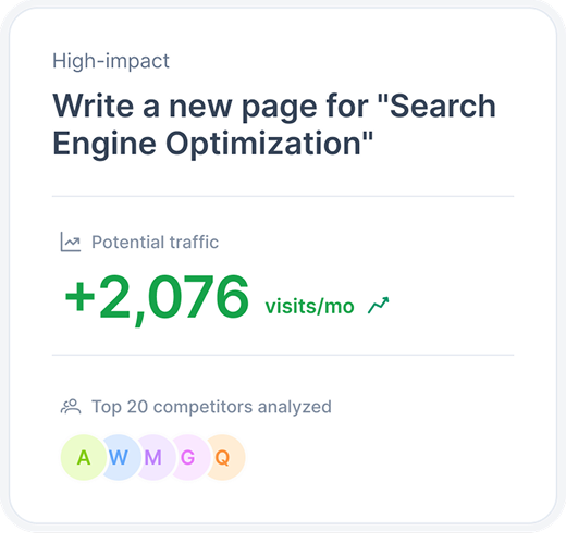 High-impact opportunity card
