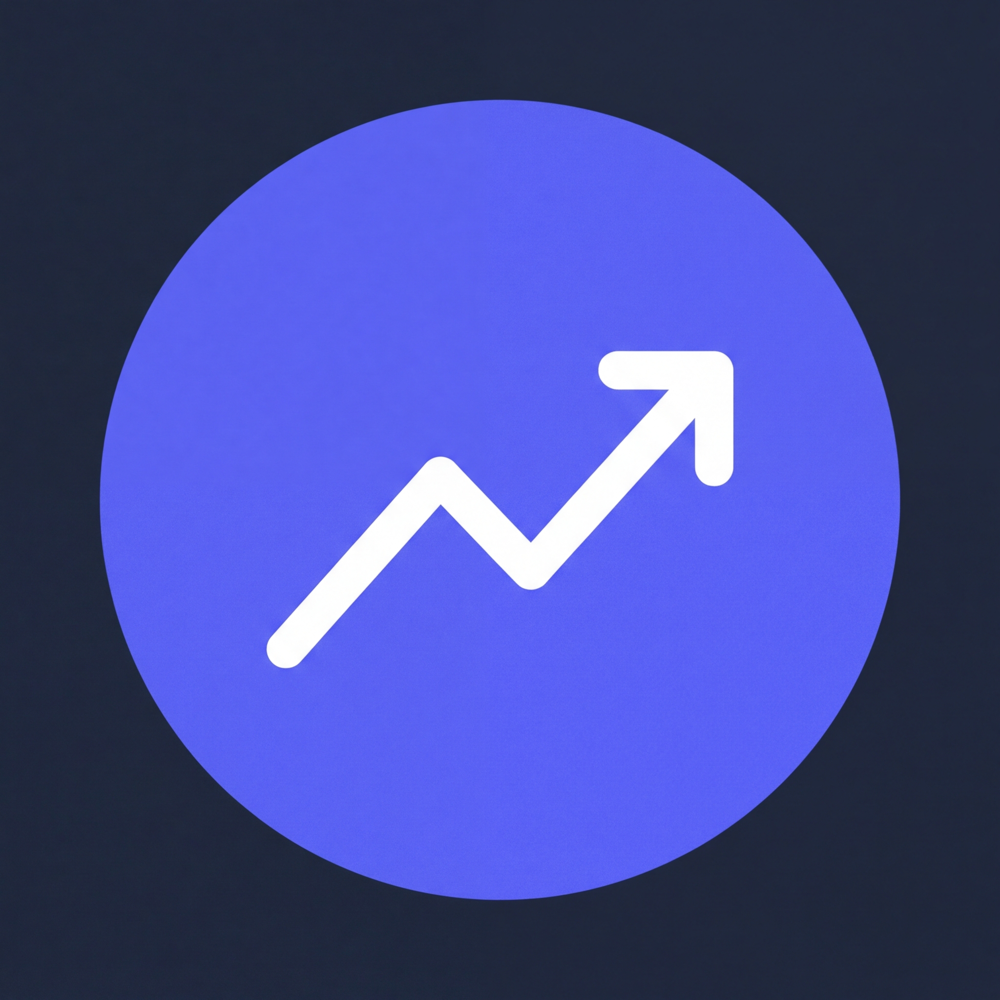 upward trending line graph