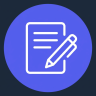 text document with pen