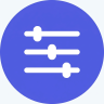 configuration adjustment sliders