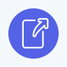 file export upload arrow
