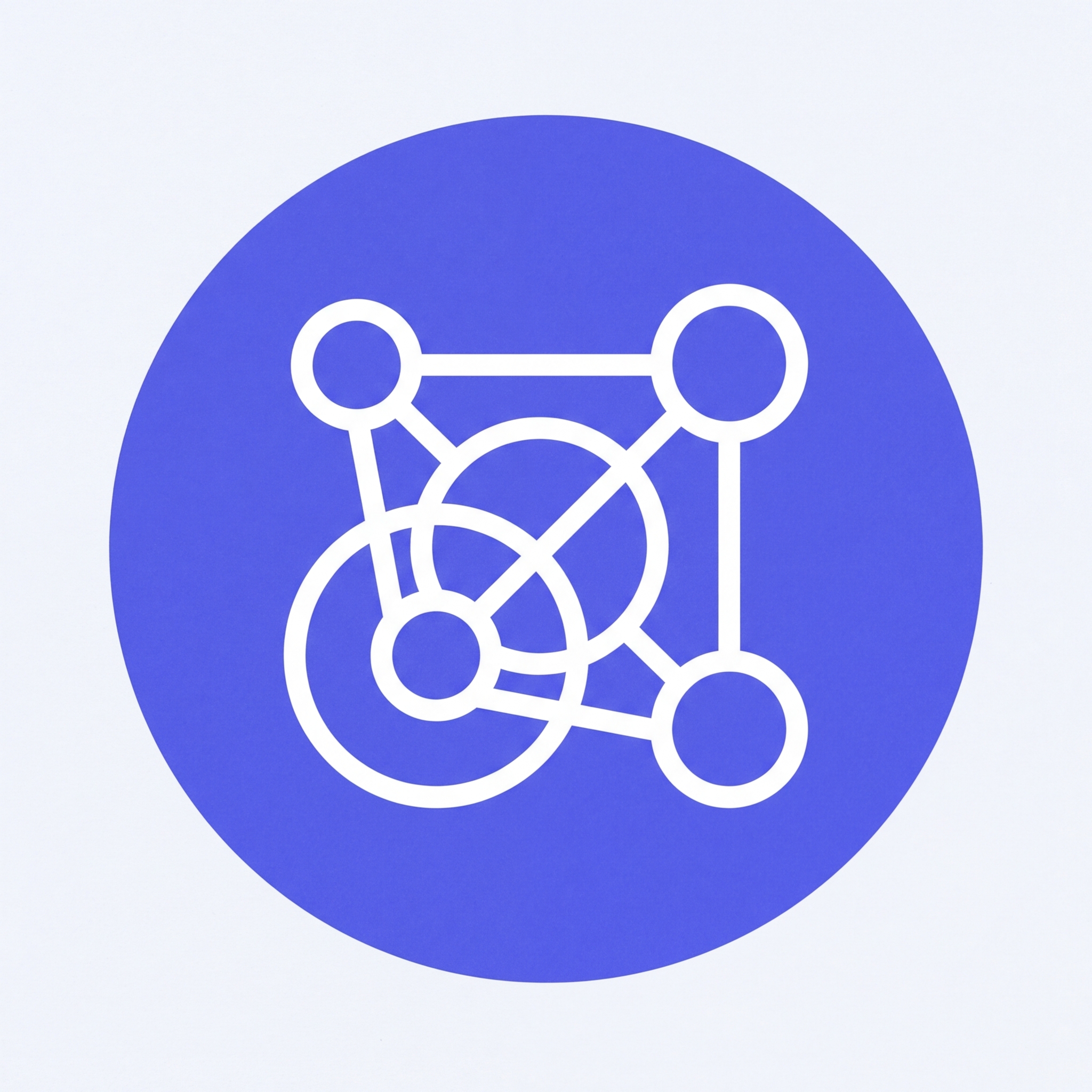 interconnected overlapping data circles