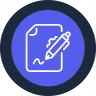 document with automated writing pen