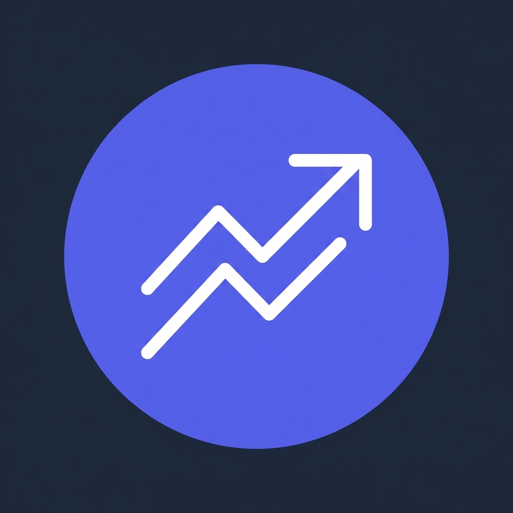 line chart trending upwards