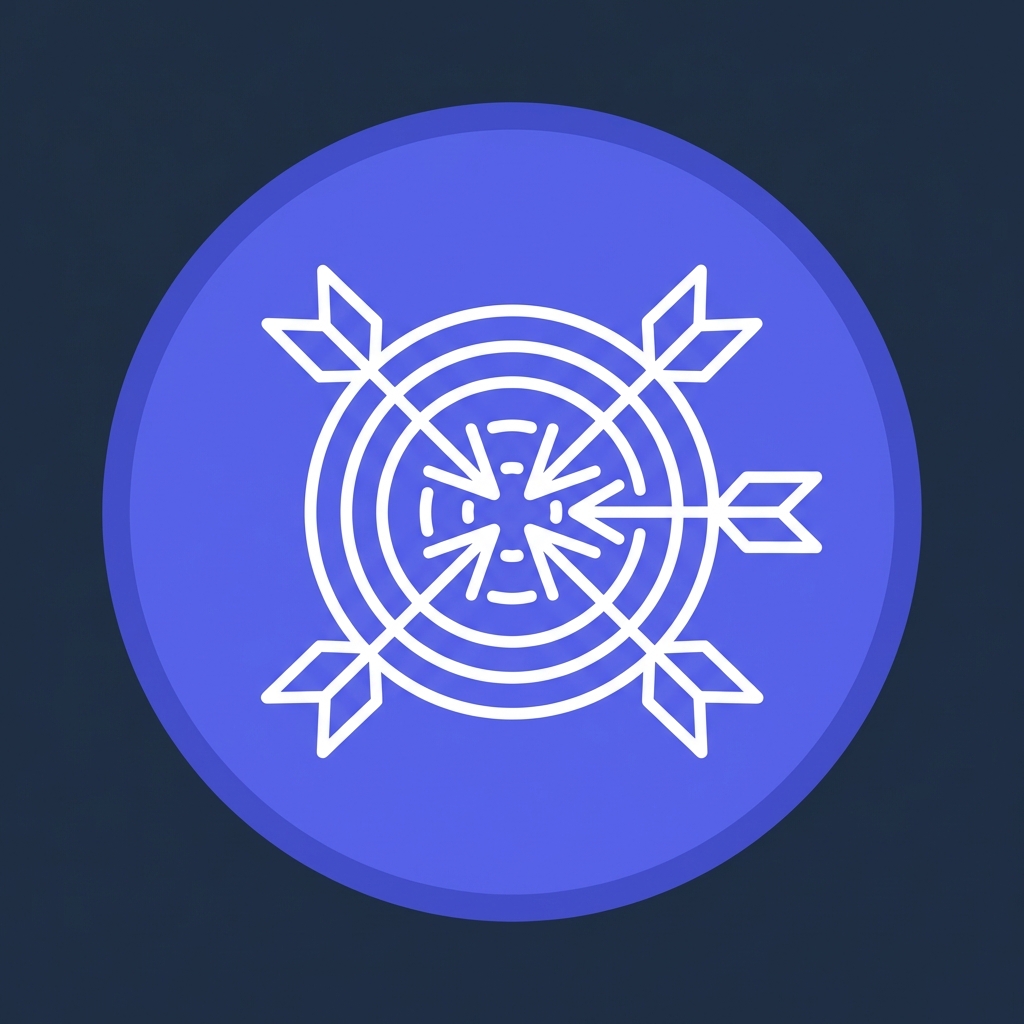 target with arrows pointing center