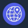 globe location map