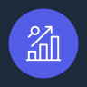 bar chart analytics icon