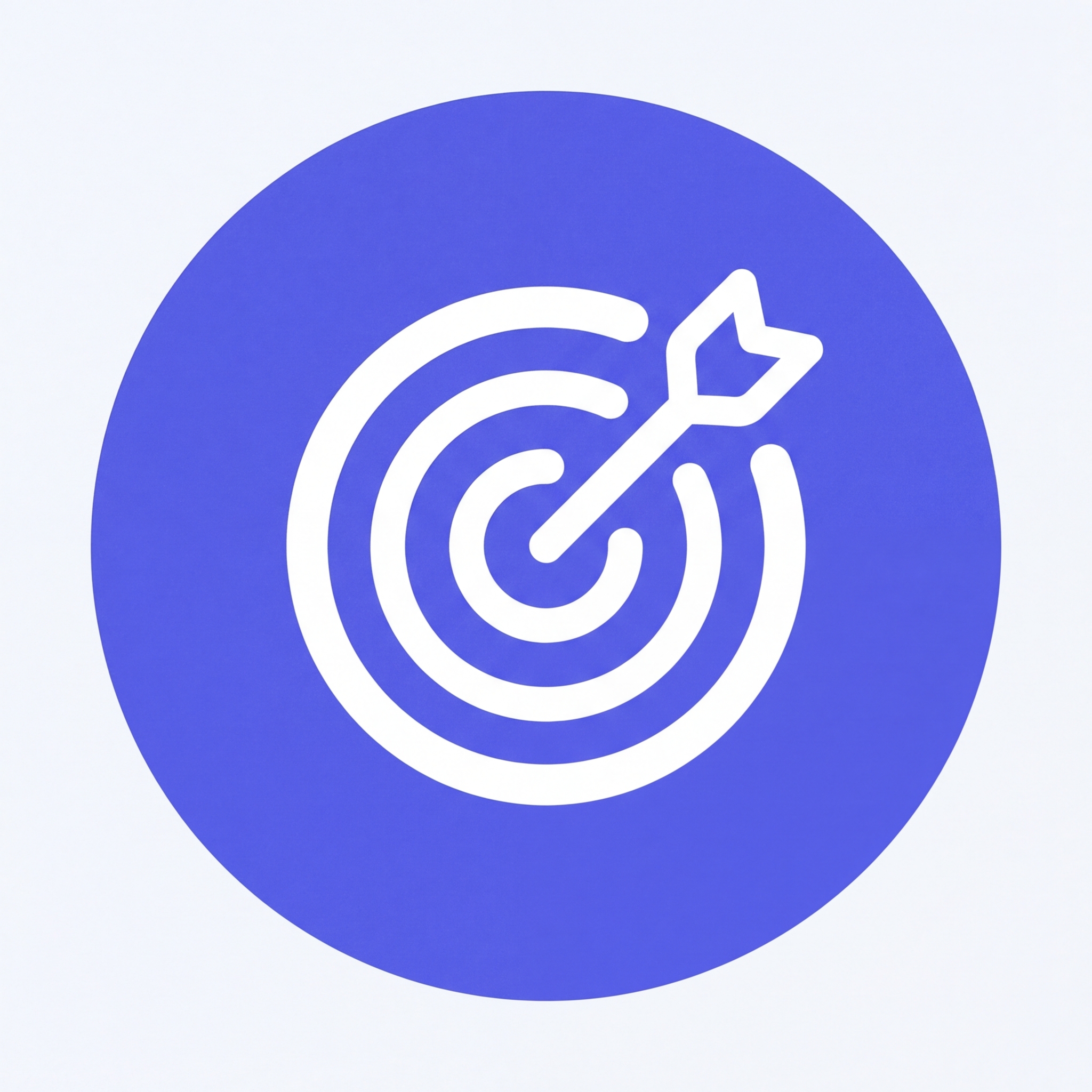 target with center arrow