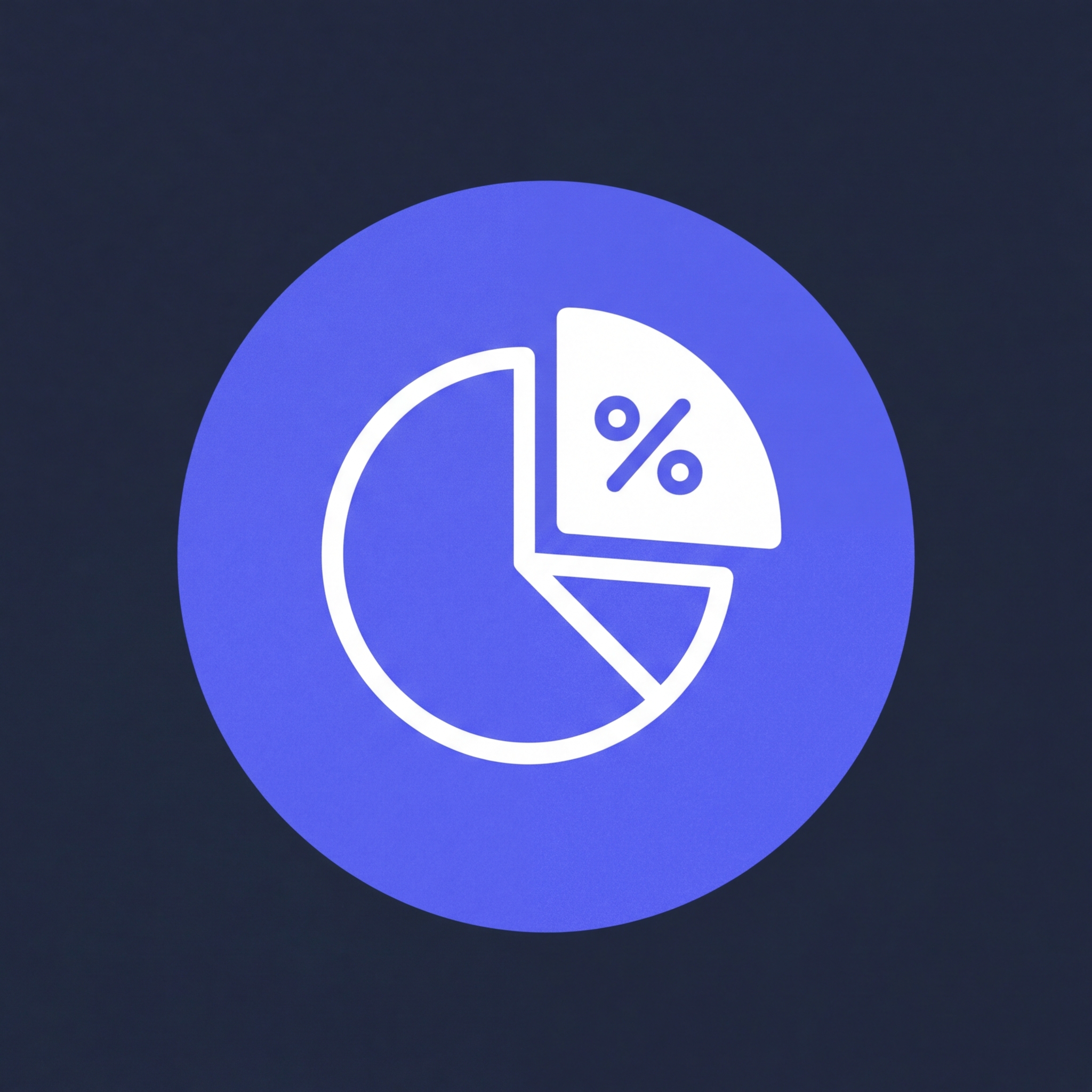 pie chart with percentage