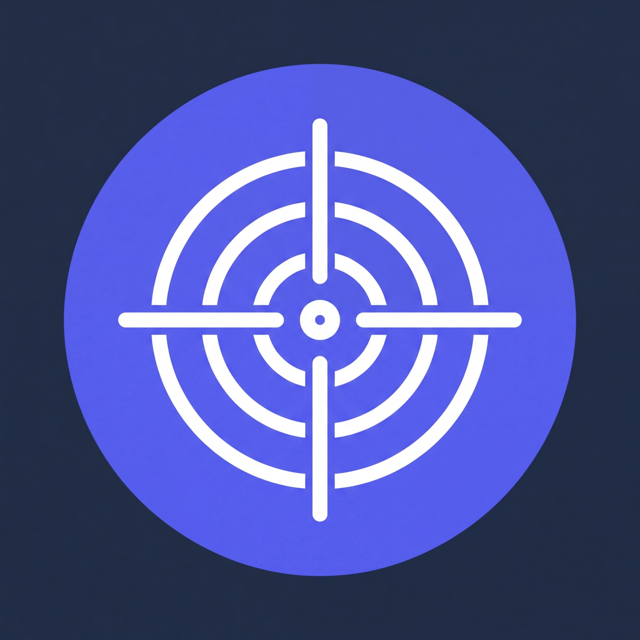 target with focus crosshairs